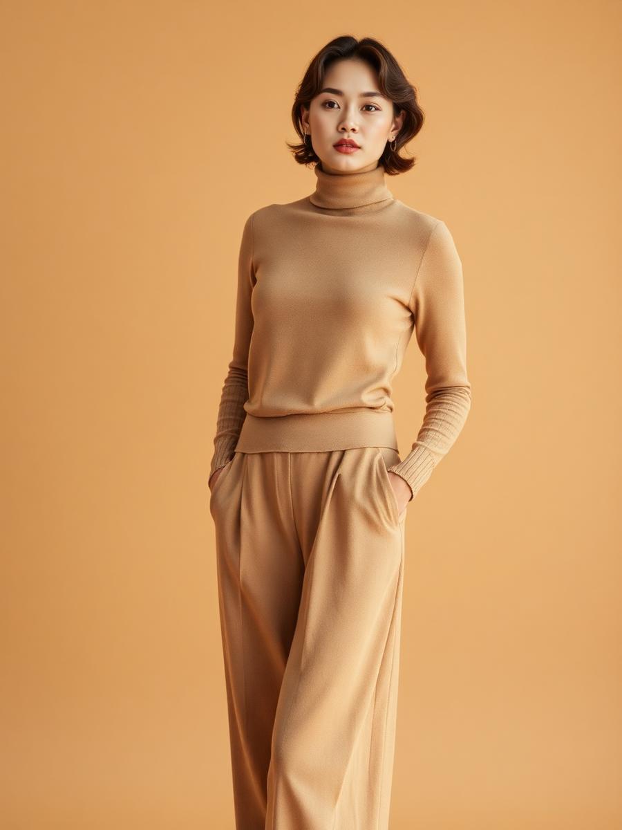 Camel Cashmere Set