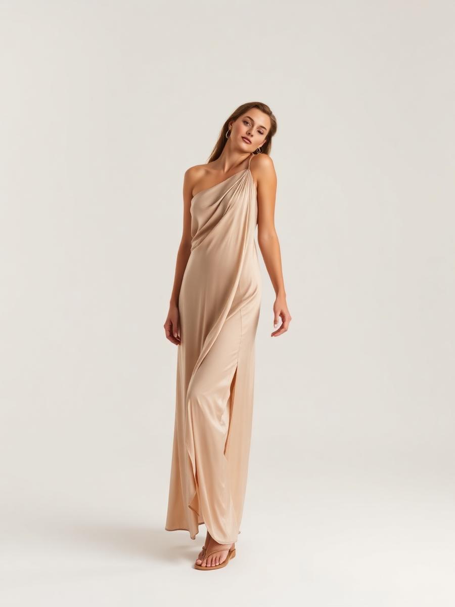 Champagne Bias Gown